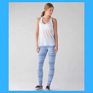 Lululemon wunder under pant (hi-rise) 29” in wave twist lilac caspian blue Sz 6